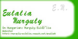 eulalia murguly business card